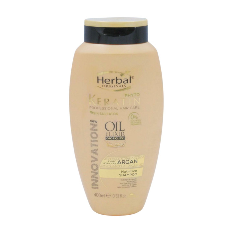 Herbal Champú Keratin 400 ml Oil Elixir 