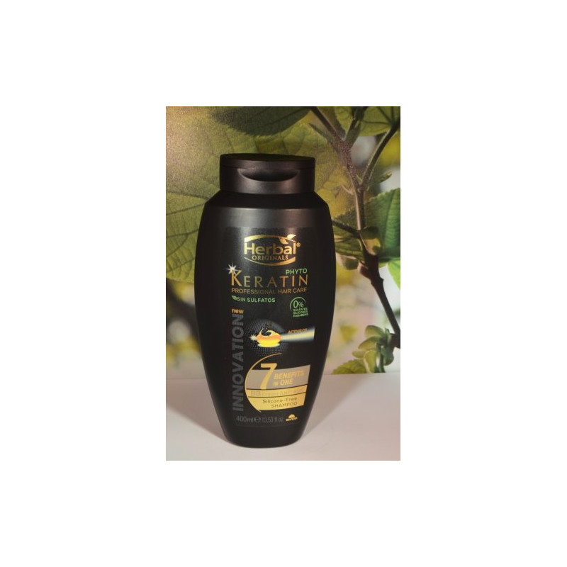 Herbal Champú Keratin 400 ml 7en1 Sin Siliconas