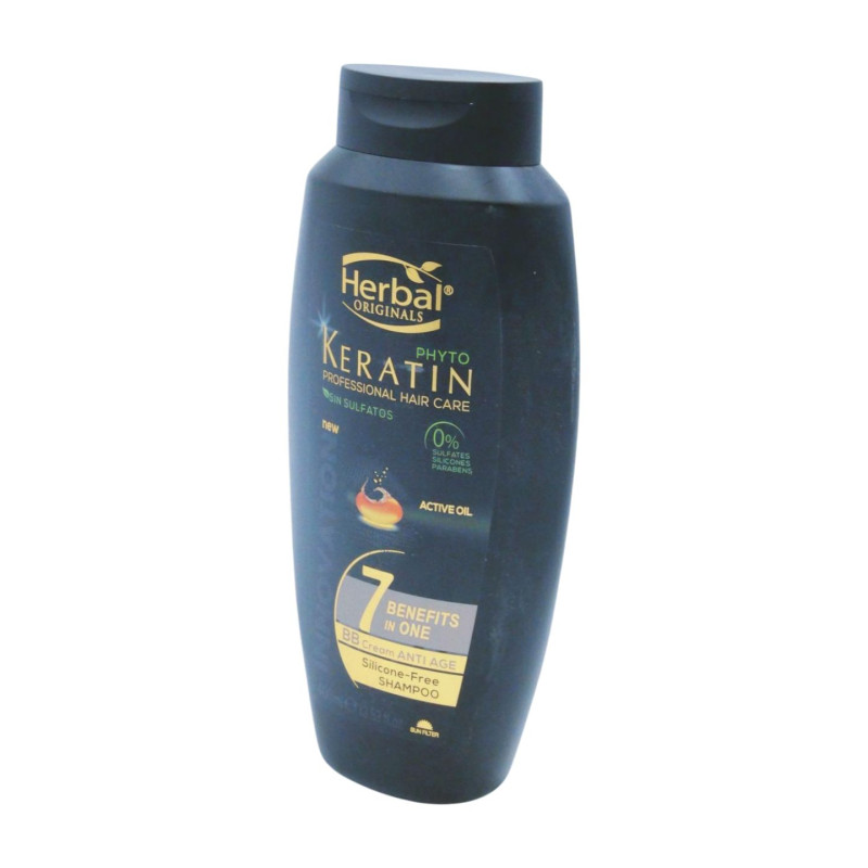Herbal Champú Keratin 400 ml 7en1 Sin Siliconas
