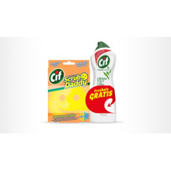 Cif Pack Limpieza (Estropajo Amarillo + Cif 250 ml)