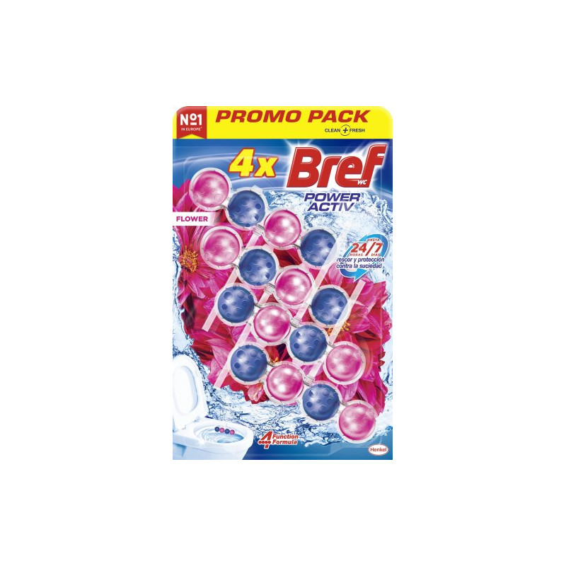 Bref Wc Power Activo (4 Unidades) Floral