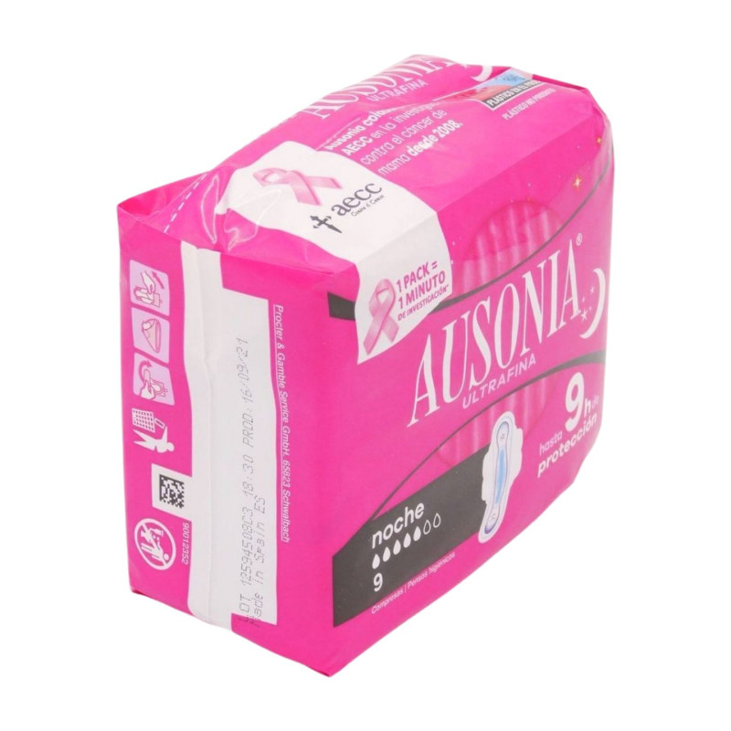 Ausonia Compresas Air Dry 9 Ud