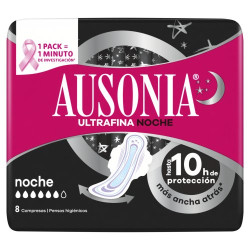 Ausonia Compresas Air Dry Noche Ultrafina Alas (8)