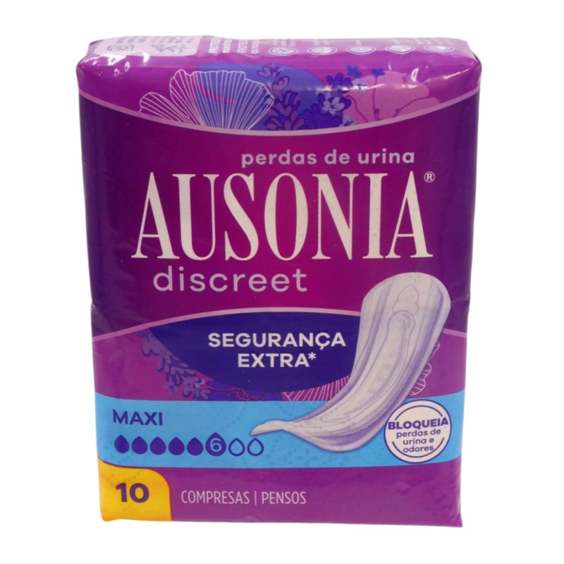 Ausonia Compresas Discreet Maxi (10 Ud.) Dia