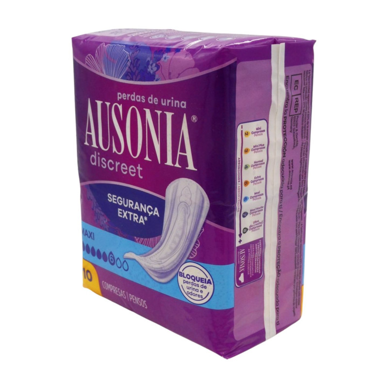 Ausonia Compresas Discreet Maxi (10 Ud.) Dia