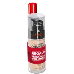 Revlon Maquillaje Base Oily 240 Medium Beige + Ojos