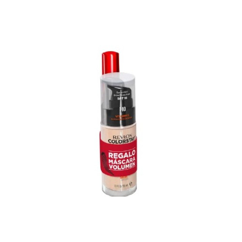 Revlon Maquillaje Base Dry 240 Medium Beige + Ojos