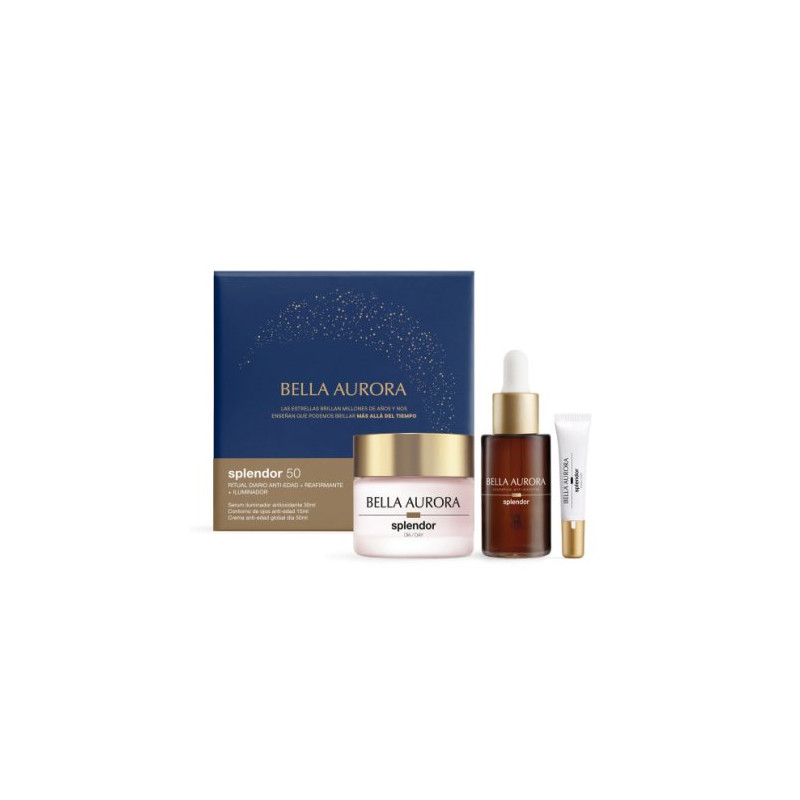 Bella Aurora Pack Splendor 50 Dia 3 Piezas (Crema+Serum+Ojos)