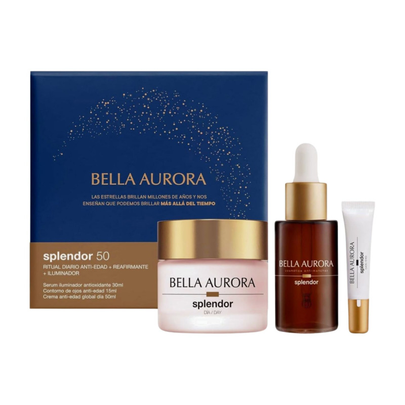 Bella Aurora Pack Splendor 50 Dia 3 Piezas (Crema+Serum+Ojos)