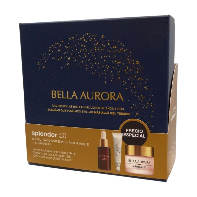 Bella Aurora Pack Splendor 50 Dia 3 Piezas (Crema+Serum+Ojos)