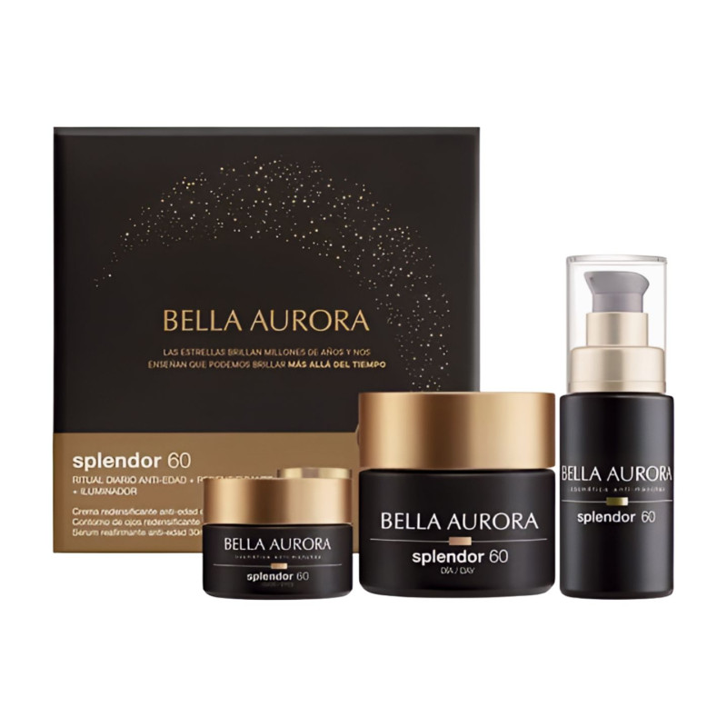 Bella Aurora Pack Splendor 60 Dia 3 Piezas (Crema+Serum+Ojos)