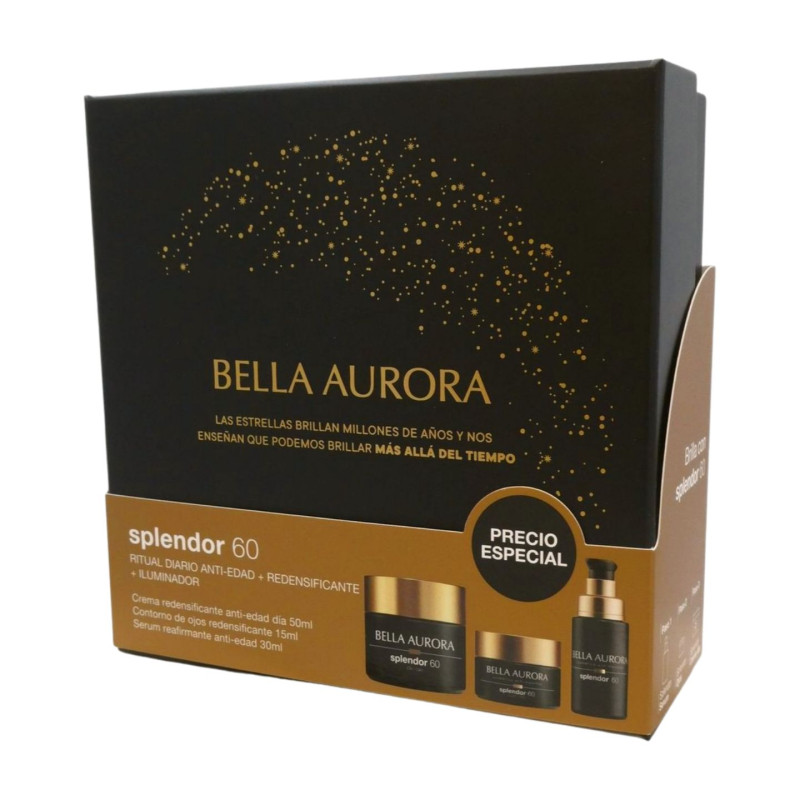 Bella Aurora Pack Splendor 60 Dia 3 Piezas (Crema+Serum+Ojos)