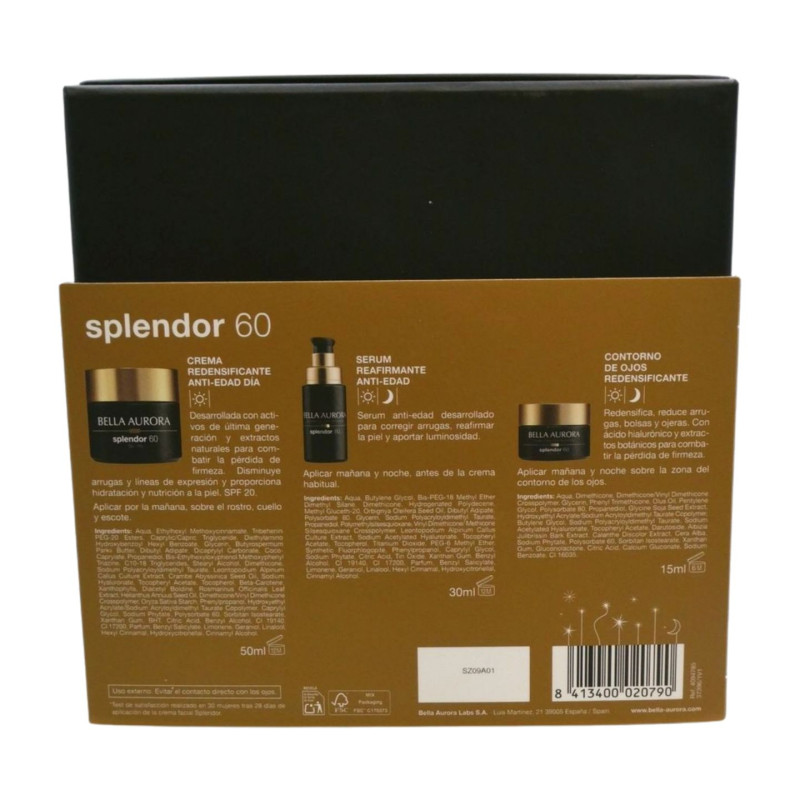 Bella Aurora Pack Splendor 60 Dia 3 Piezas (Crema+Serum+Ojos)