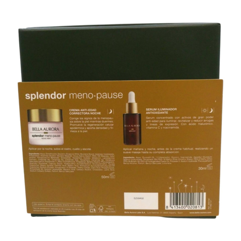 Bella Aurora Pack Splendor Meno-pause Noche (Crema+Serum)
