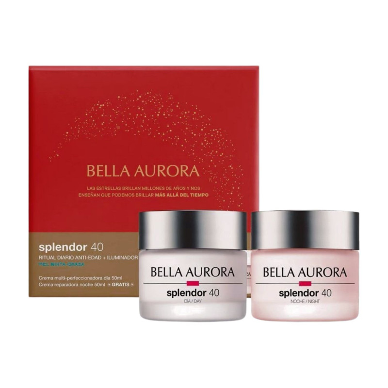 Bella Aurora Pack Splendor 40 Pieles Mixtas (Crema Dia+Crema Noche)
