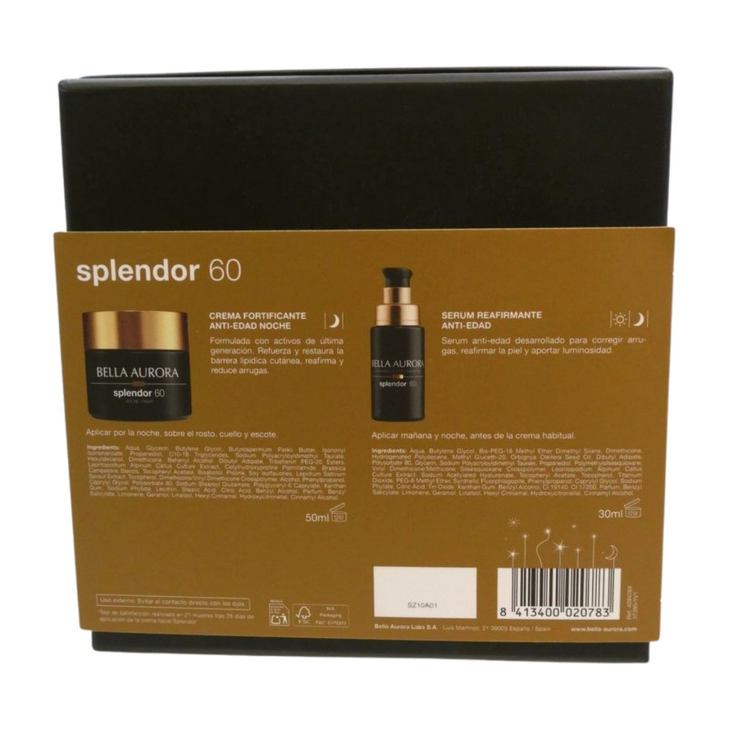 Bella Aurora Pack Splendor 60 Noche (Crema+Serum)