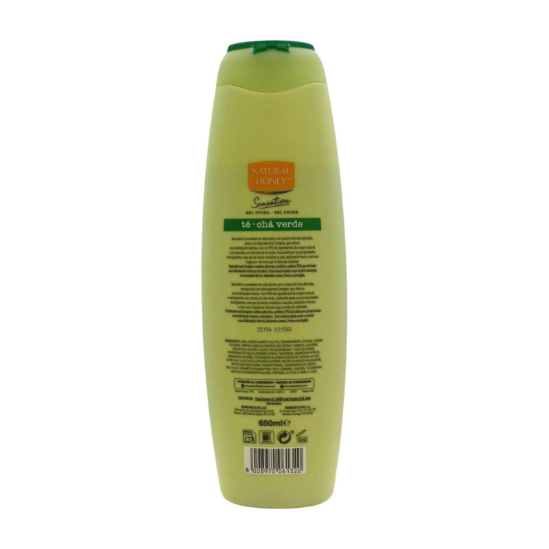 Natural Honey Gel Baño 650 ml Te Cha Verde