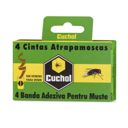 Cuchol Cinta Atrapamoscas (4 Unidades)