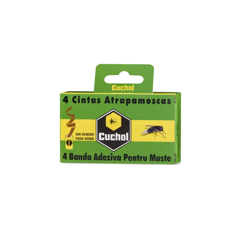 Cuchol Cinta Atrapamoscas (4 Unidades)