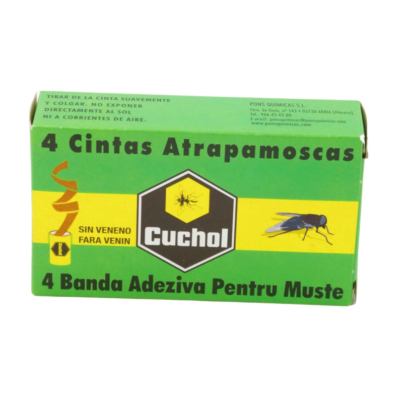 Cuchol Cinta Atrapamoscas (4 Unidades)