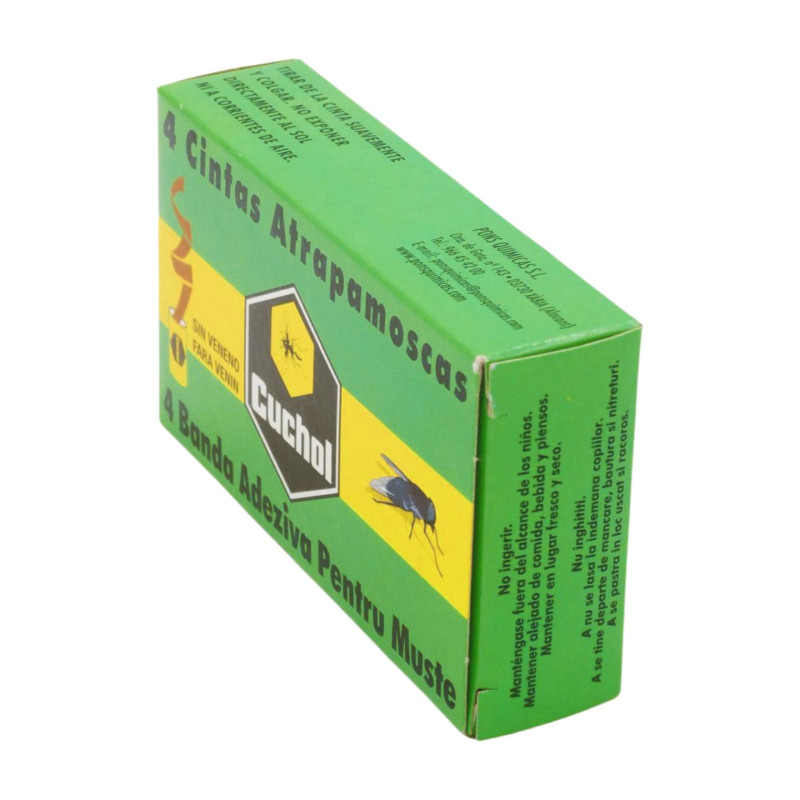 Cuchol Cinta Atrapamoscas (4 Unidades)