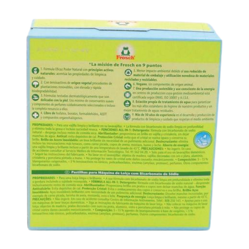 Frosch Lavavajillas All In 1 Pastillas 30 Eco