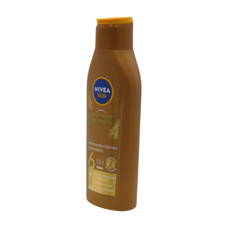 Nivea Sun Leche 200 ml SPF6 Zanahoria Bronceado Intenso