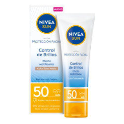 Nivea  Sun Solar Facial 50 Ml Spf50 Brillos Con Color