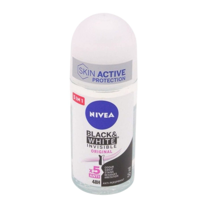 Nivea Desodorante  Roll-On Black & White Invisible 50