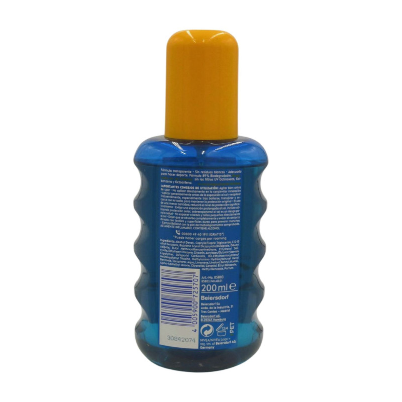 Nivea Sun Protector Solar Spray 200 ml Spf30 Protege