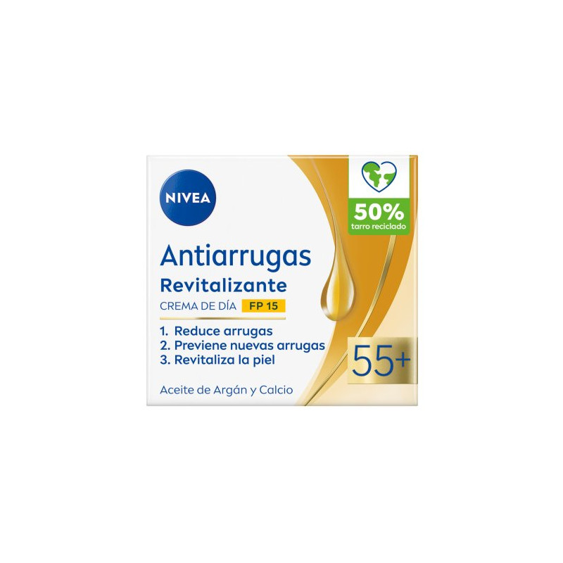 Nivea Face Crema Antiarrugas Dia 55+ FP15 Revitaliza