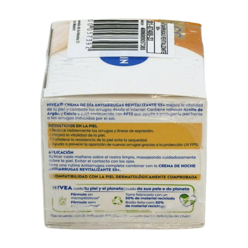 Nivea Face Crema Antiarrugas Dia 55+ FP15 Revitaliza
