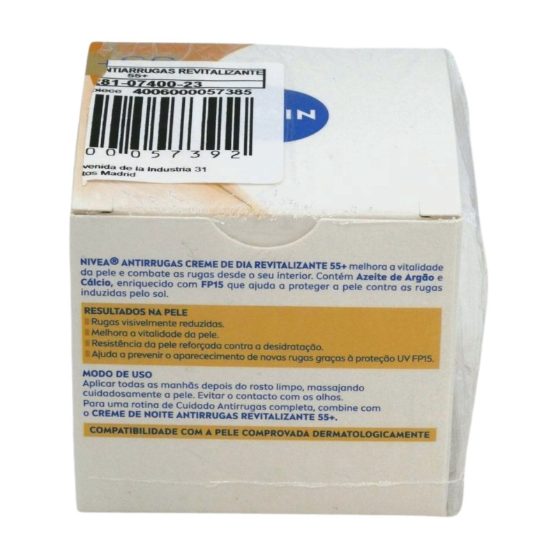 Nivea Face Crema Antiarrugas Dia 55+ FP15 Revitaliza