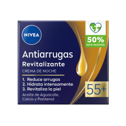 Nivea Face Crema Antiarrugas Noche 55+ FP15 Revitaliza