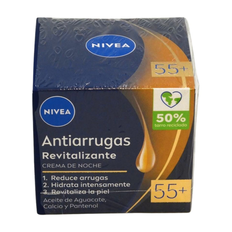 Nivea Face Crema Antiarrugas Noche 55+ FP15 Revitaliza