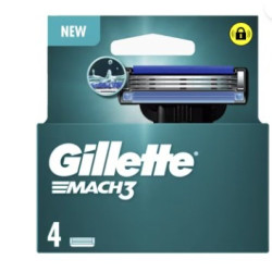 Gillette Cuchillas Mach3 Cargador 4 Recambios