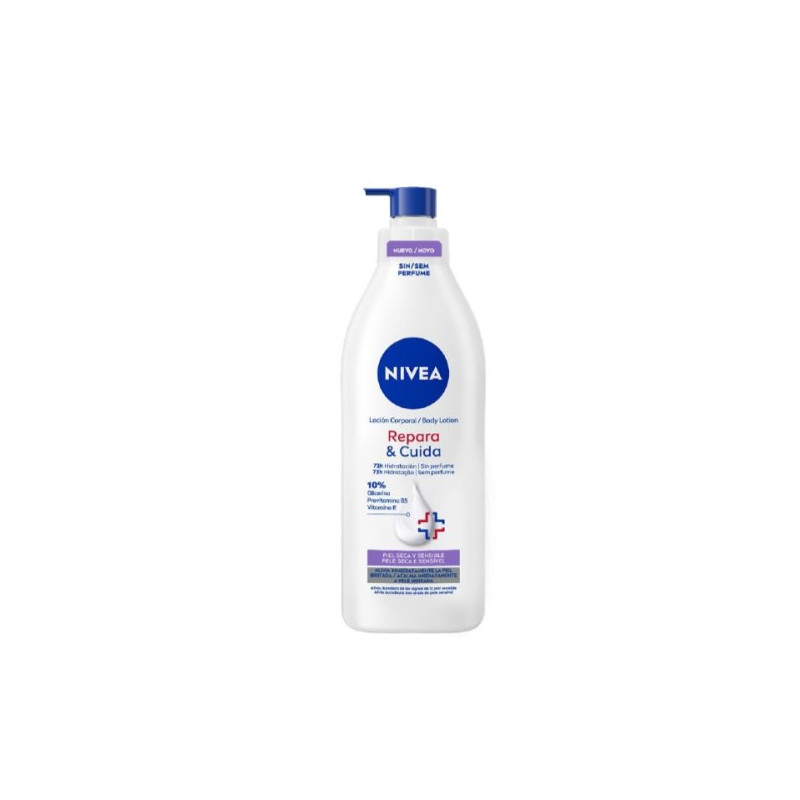 Nivea Body Milk 400 ml Repara & Cuida Dosificador