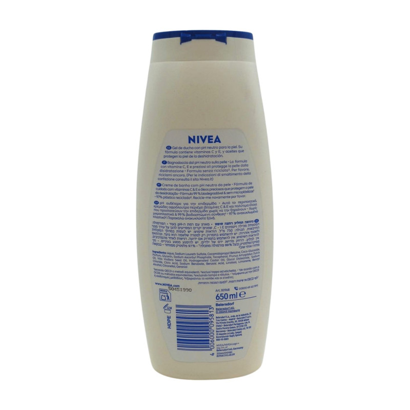 Nivea Gel Ducha 650 ml Creme Soft 