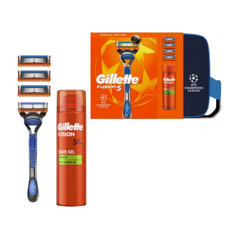 Gillette Neceser Fusion (Maquina+4 Recambios+Gel)
