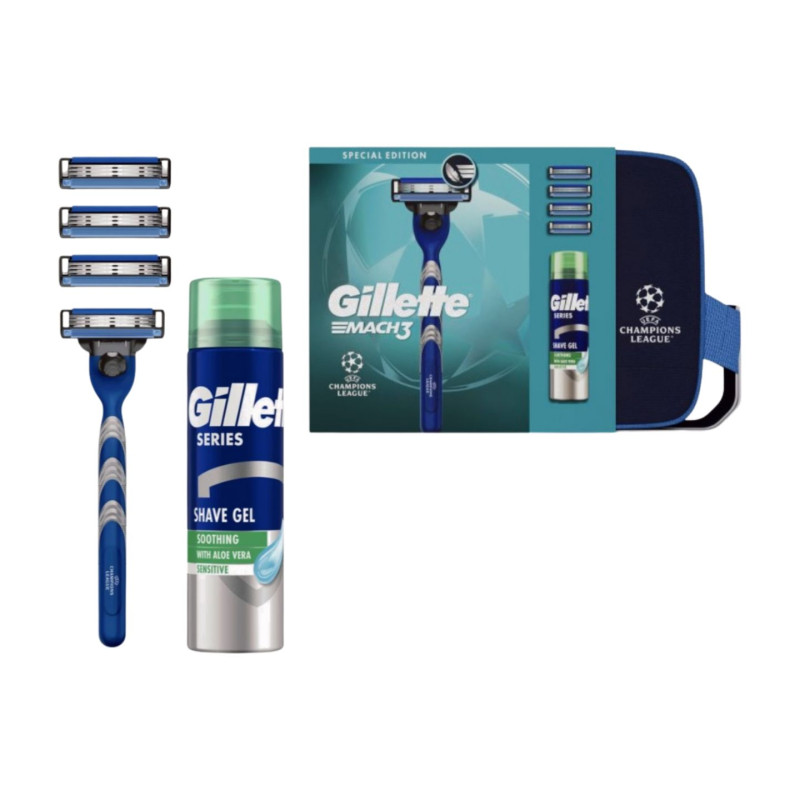 Gillette Neceser Mach3 (Maquina+4 Recambios+Gel)