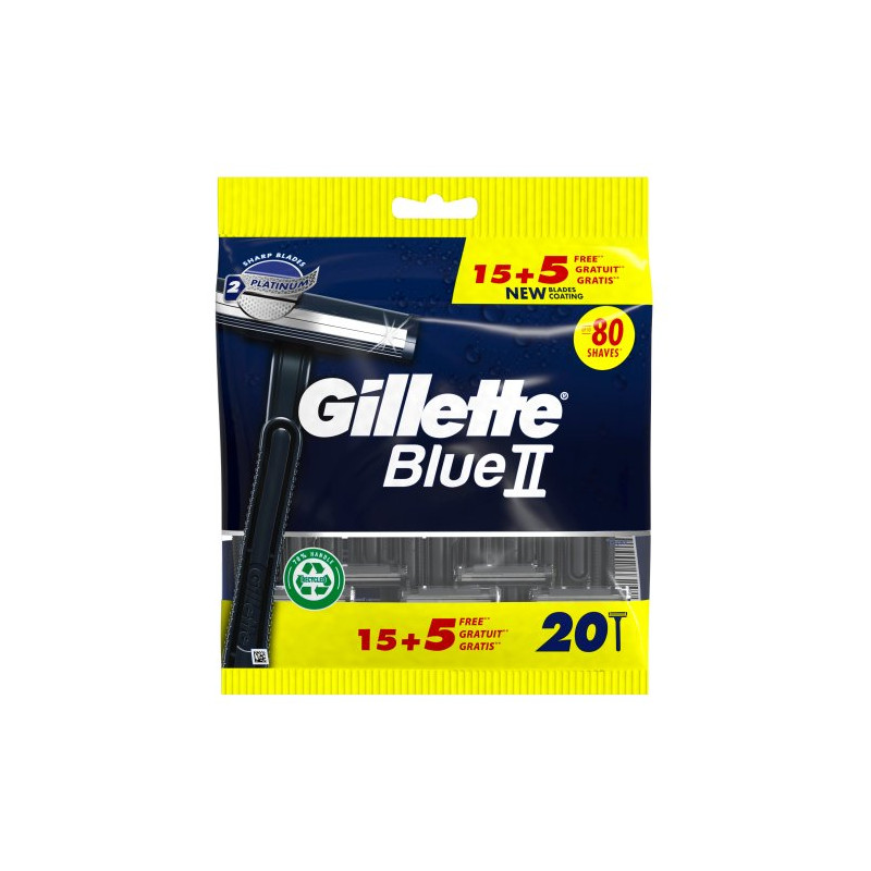 Gillette Maquina Afeitar Gillette Blue II (15+5 Uds.) 