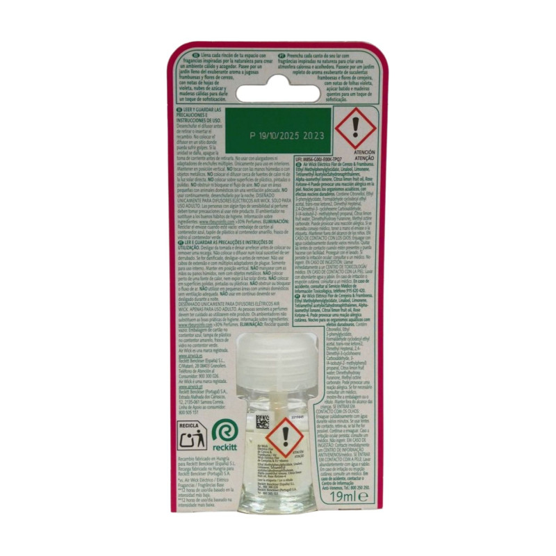 Airwick Ambientador Electrico Recambio Flor Cerezo