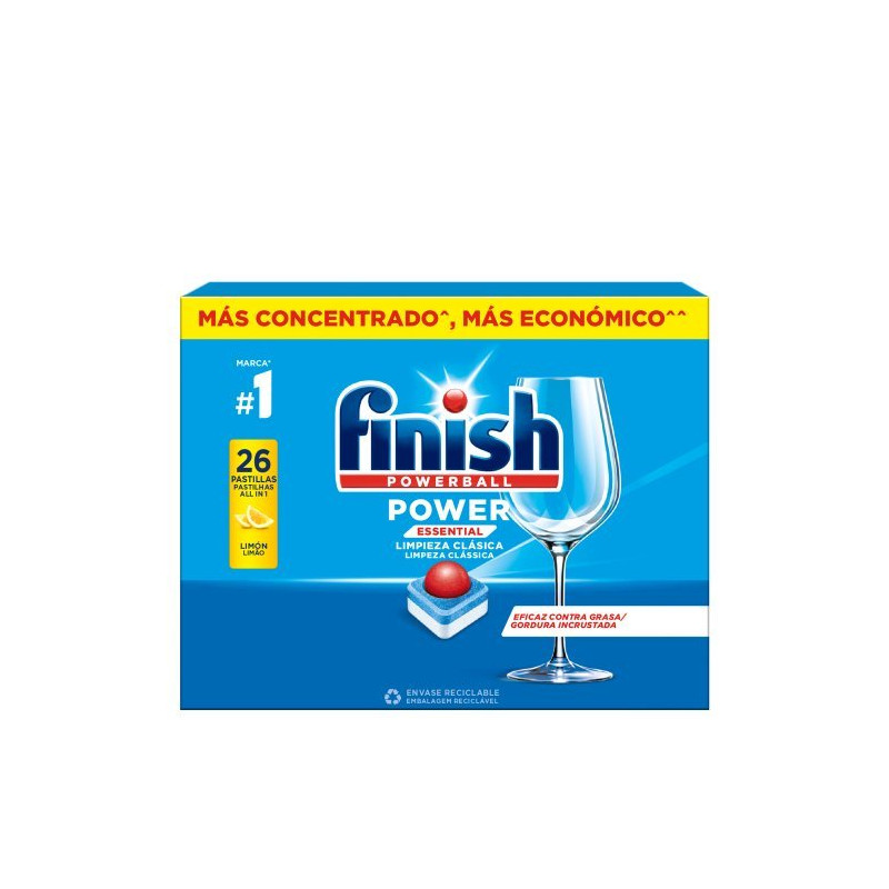 Finish Lavavajillas Máquina Pastillas Power (26 Ud.) Limón