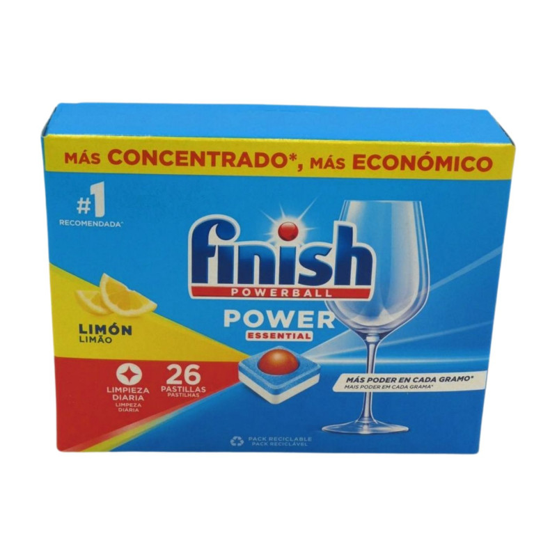 Finish Lavavajillas Máquina Pastillas Power (26 Ud.) Limón
