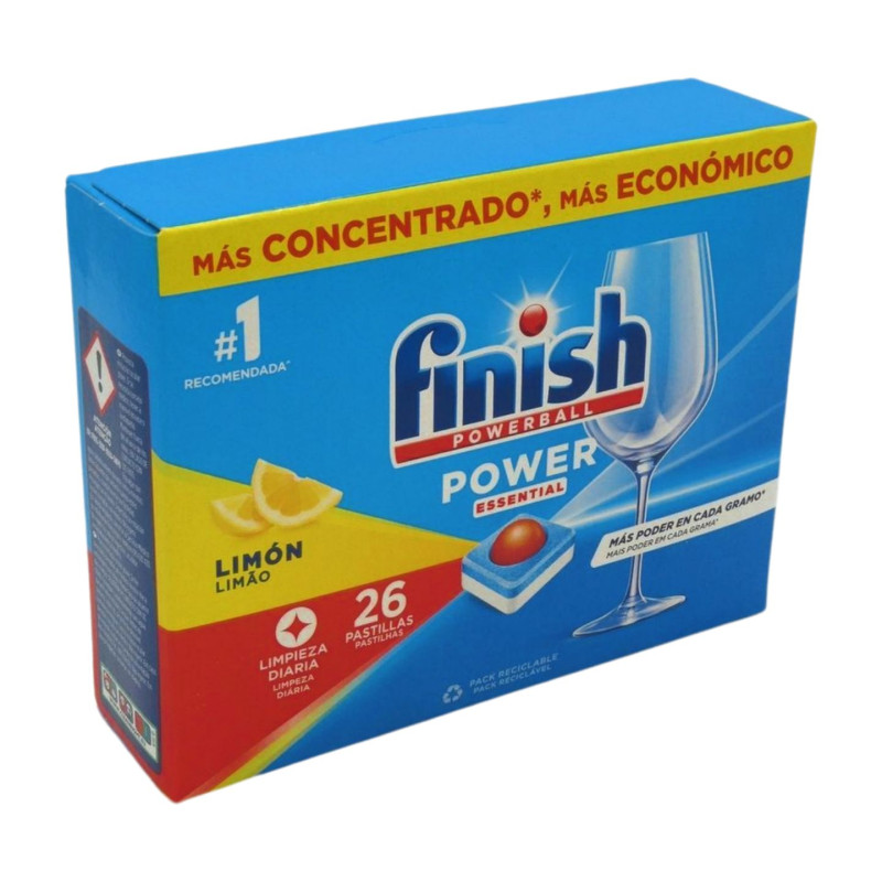 Finish Lavavajillas Máquina Pastillas Power (26 Ud.) Limón