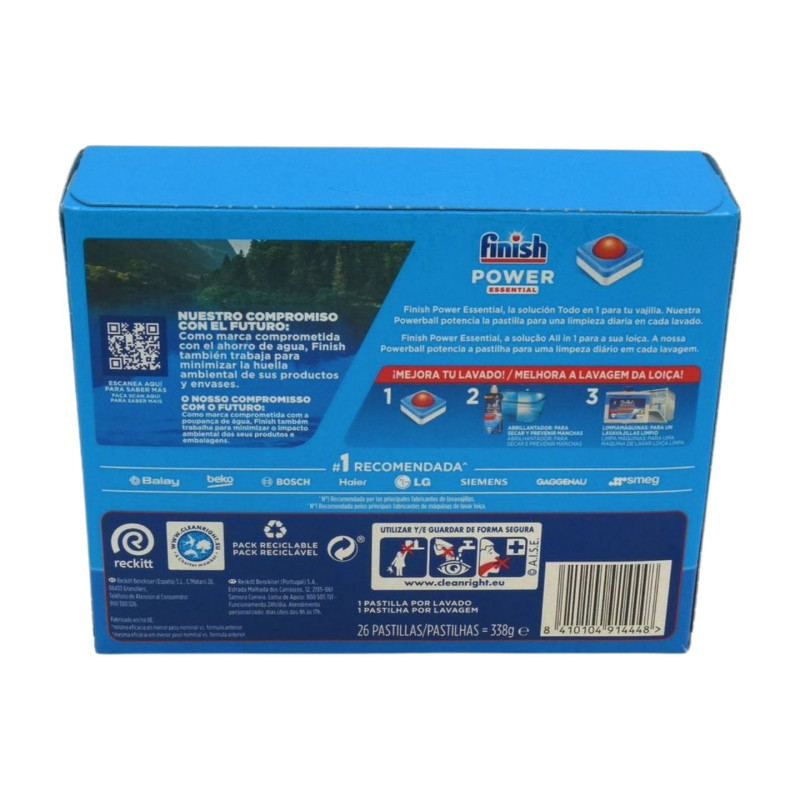 Finish Lavavajillas Máquina Pastillas Power (26 Ud.) Limón