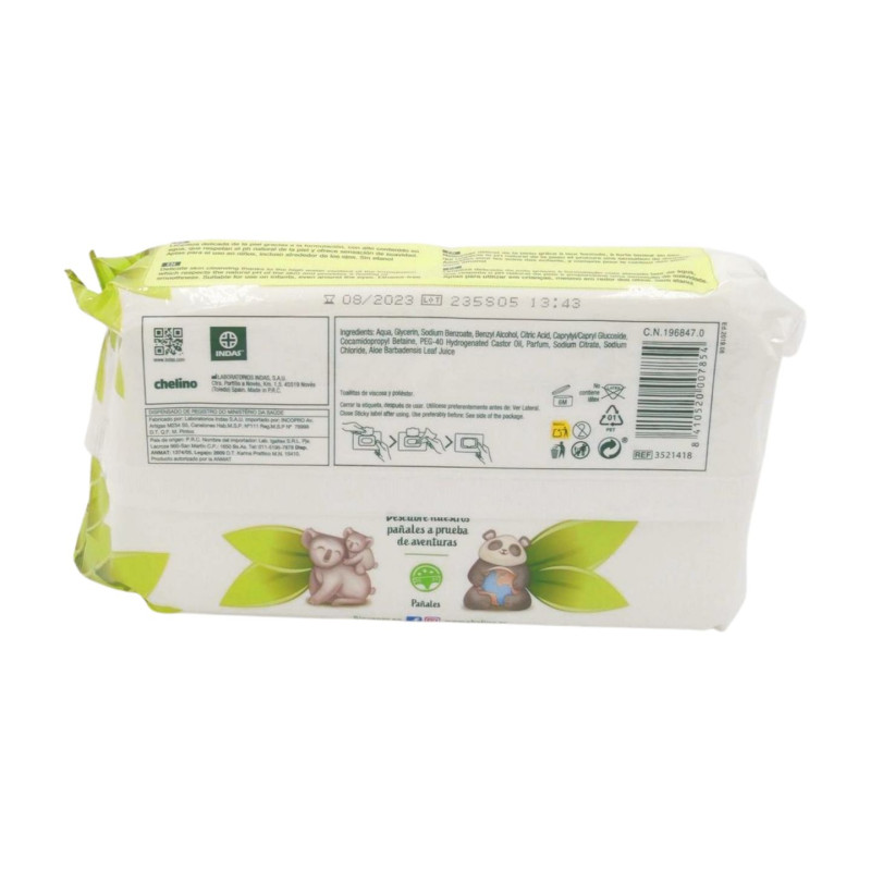 Chelino Toallitas Bebe (72 Ud.) Con Tapa