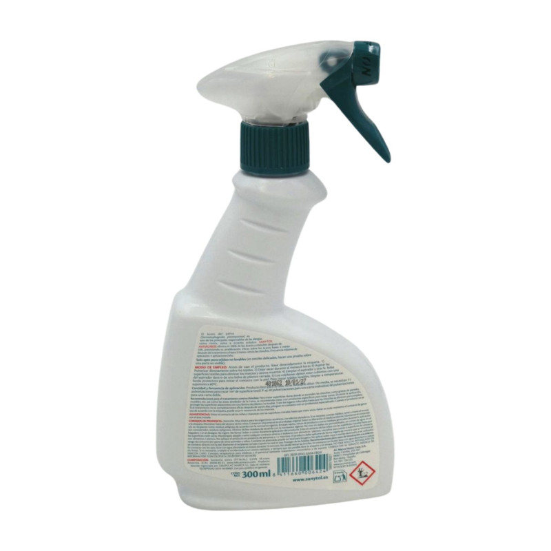 Sanytol Desinfectante Anti Acaros Chinches 300 ml Pistola