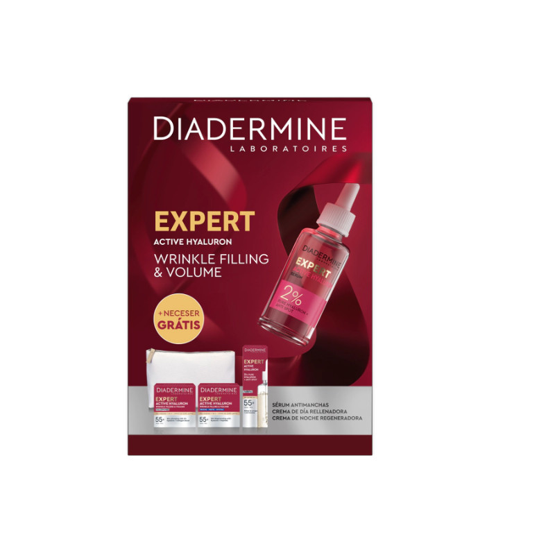 Diadermine Neceser Expert Active Hyaluron Wrinkle Filling & Volume (3 Piezas)
