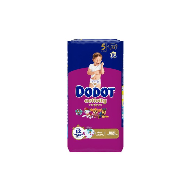 Dodot Pañal Activity (T/5) 52 Unidades 11-16 Kg